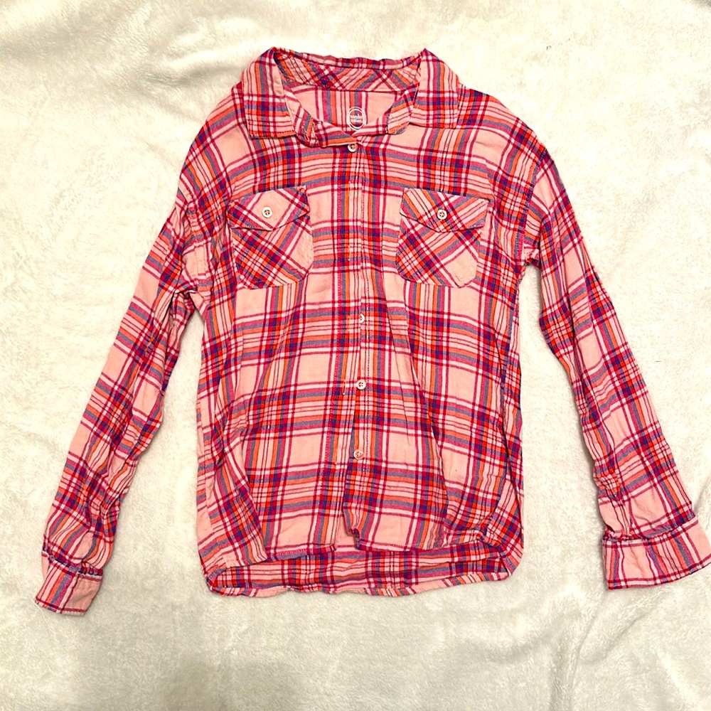Girl’s Long Sleeve Button Up Shirt